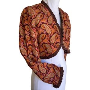 ROCKSTAR CHIC VELVET BOLERO JACKET *REVERSIBLE*!